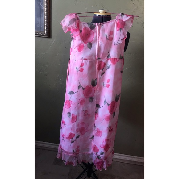 Girl Tribe Girls Pink Floral Dress - Picture 3 of 3
